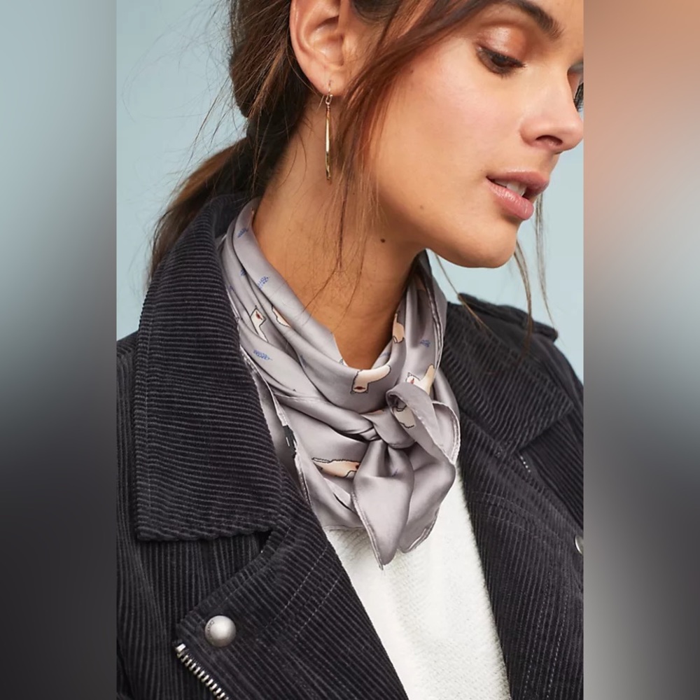 Anthropologie Light Purple Llama Scarf